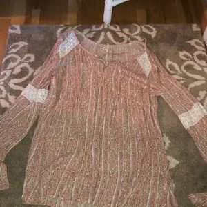 Floral with Lace Long sleeve